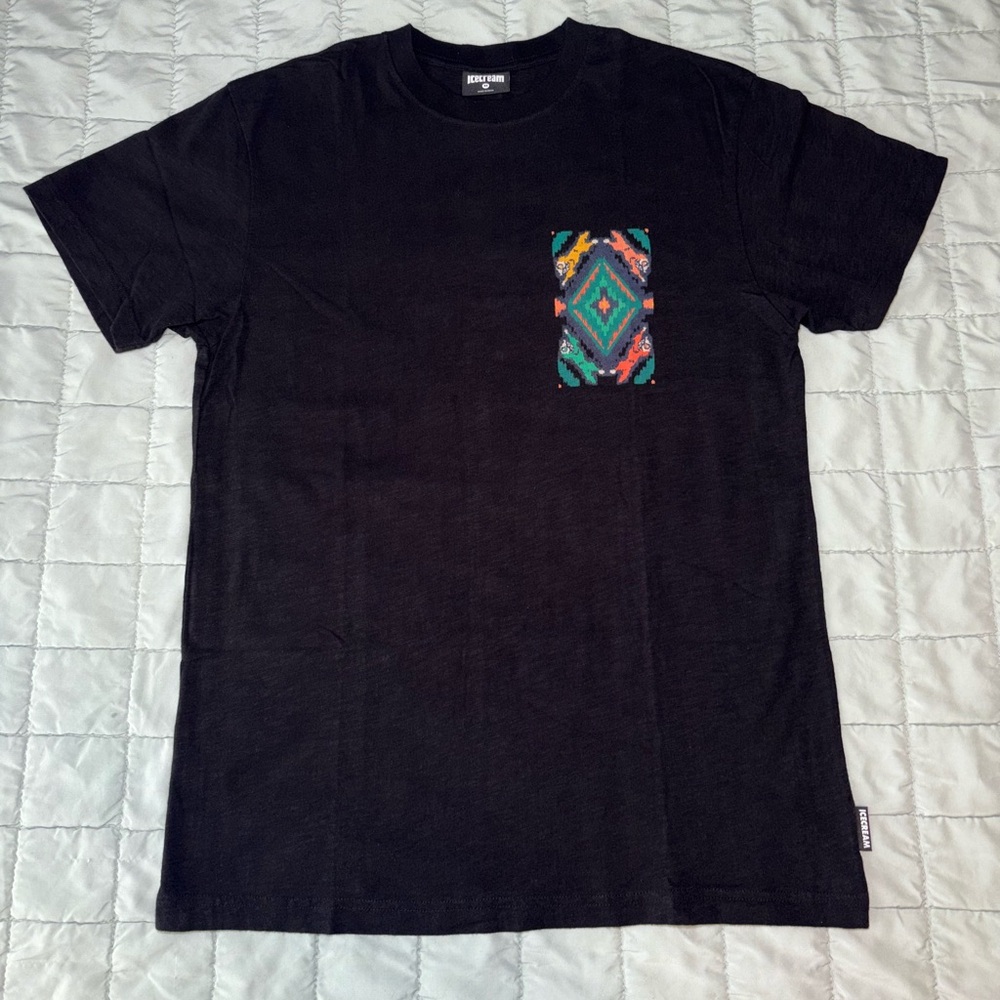 Icecream Blanket S/S Tee Black Sz. Medium